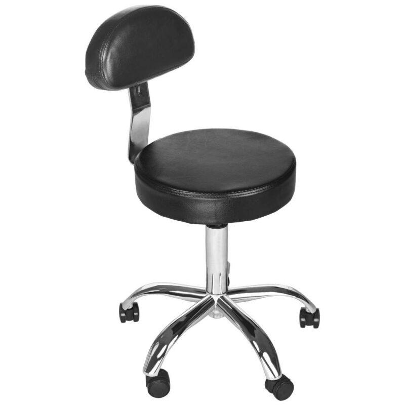 Stools Backrest Hydraulic Black