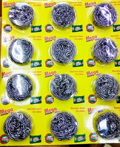 Stainless Steel Cleaning Scrubber 10x10 cm Silver