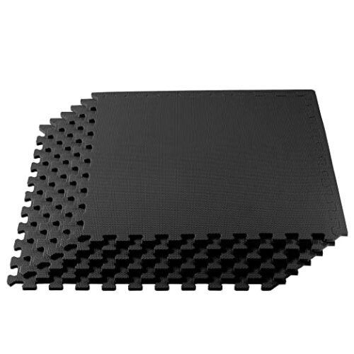 KAMPUN Floor Mats Foam Based Protection Sheet Polymer 1000 x 2000 mm Black
