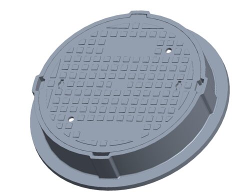 16021-2629_image_0.jpg NIF Ductile Iron Circular Solid Top Manhole Cover Frame Drain Cover Frame EHD-35