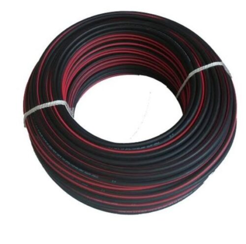 16021-701_image_0.jpg Polycab 1 Core 4 sqmm Flexible Tinned Copper Solar DC Cable EN 50618 Red and Black
