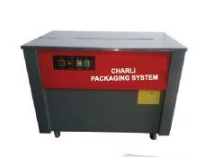 16028-1467_image_0.jpg Charli packaging Strapping Machines 2 sec/strap Semi Automatic Single Phase Red and Grey