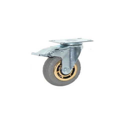 Brake Grey Rubber Caster 300kg