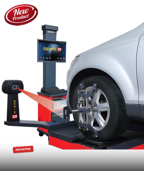 16036-1934_image_0.jpg Manatec Wheel Alignment Machine GENIE 3D ELITE 3D Passenger Car