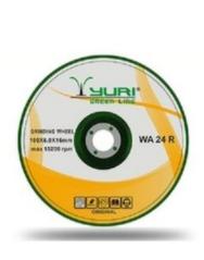 16037-1548_image_0.jpg Yuri 100 mm Grinding Wheels WA24 R 6 mm 15200 rpm 16 mm