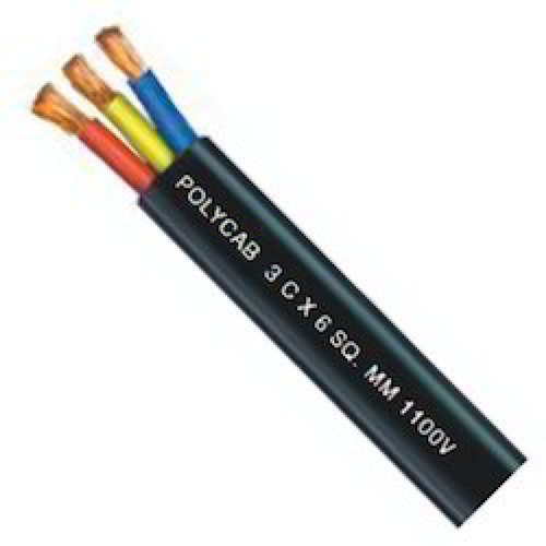 Polycab 3 Core Flat Submersible Cables Generally Confirming to IS:694