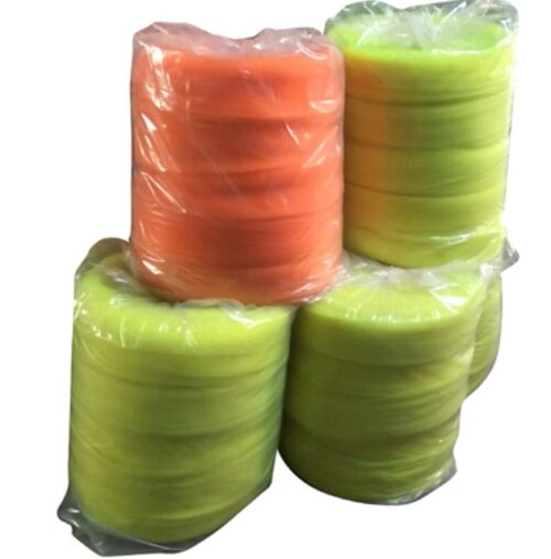 Chetak Monofilament yarn Cleaning Scrubber 15x10 cm Yellow, Orange