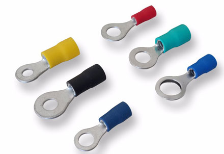 16046-2503_image_0.jpg Trinity Touch Copper (PVC Insulated) 1.5 sqmm Tin Plated Cable Ring Type Lugs