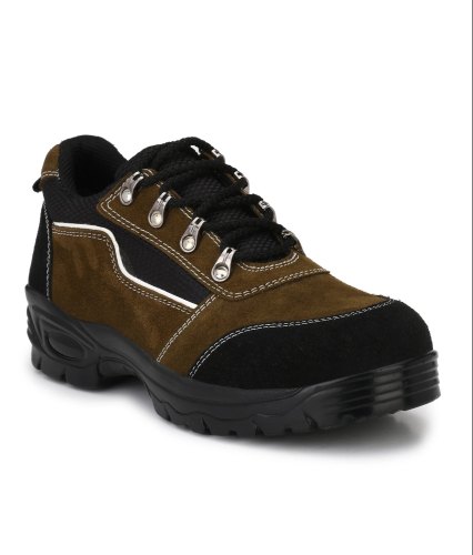 003 Real Leather Steel Toe Safety Shoes Brown