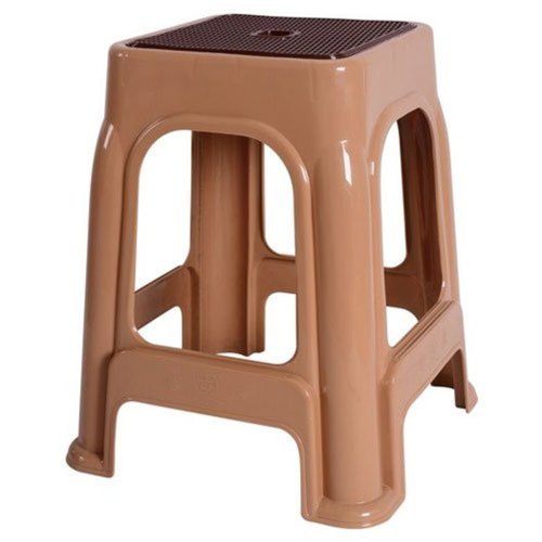 Stools Backless Plastic Brown