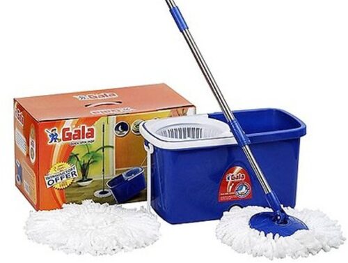 Gala Spin Bucket Mop Cotton 4 ft Blue