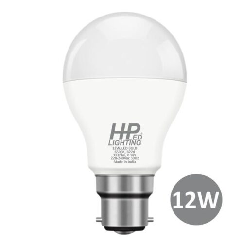 HP LED LIGHTING 12 W Cool White B22 1 piece LED Bulbs