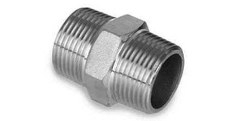 Stainless Steel Hex Nipples 0.25 inch