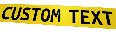 3 Inch Printed Non Adhesive LDPE Warning Tape 30 micron Yellow and Black