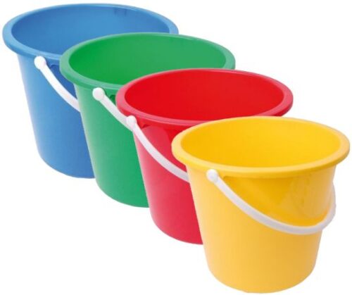 GALAXY Plastic UPTO 25 L Bucket 13"x13"x17" Multicolored