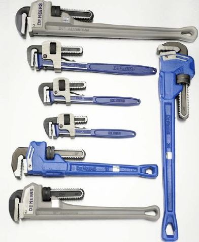 DE NEERS 1116R-8 HD Heavy Duty Pipe Wrench 250 - 1500 mm