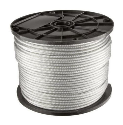 16086-88_image_0.jpg 1/2 Inch Steel Wire Rope 1 x 19 1770 N/mm2 25 m