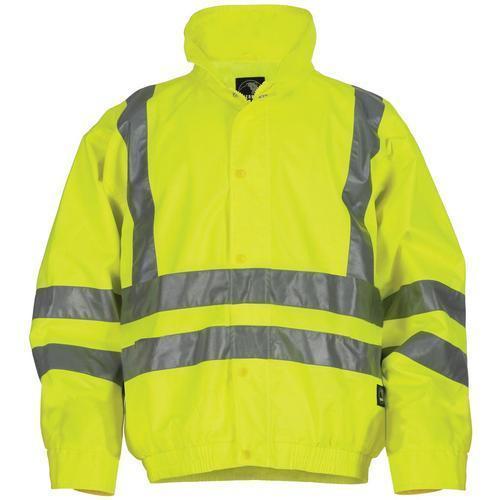 16088-325_image_0.jpg Indolingal Cotton, Polyester Safety Jackets L With Sleeves Green