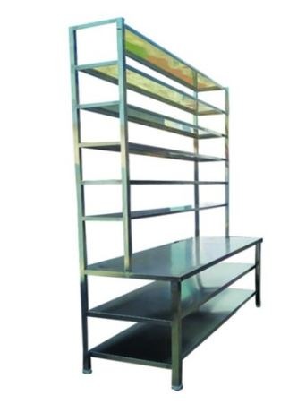 16092-82_image_0.jpg ASV Stainless Steel Angle Frame 10 Layers Industrial Racks 6 - 10 ft