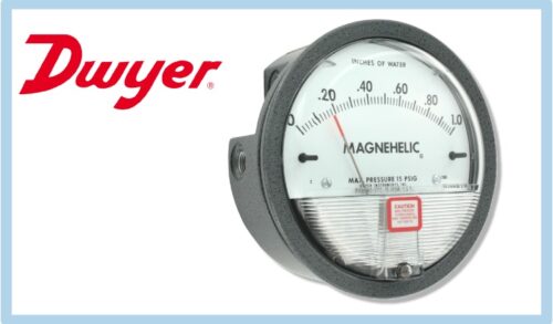 16095-511_image_0.jpg Dwyer 0 - 250 mm Of Water Pressure Gauge