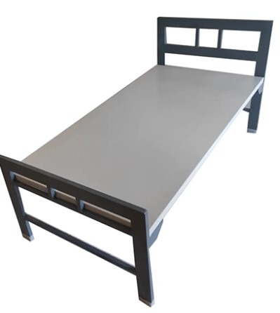 16095-870_image_0.jpg Metal tech industries Stainless Steel Single Hostel Bed 77 x 36 x 18 inch Black