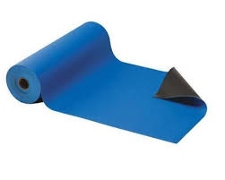 Floor Mats ESD Recycled Rubber 10 x 1 m Blue