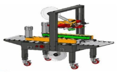 Radiance Carton Sealing Machine 110 V to 240V 1800 carton/Hr Automatic Three Phase 830X885X1389~1589 mm