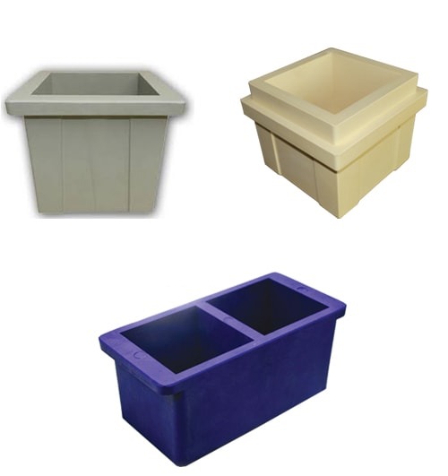 16106-473_image_0.jpg KATHIR ENGINEERING WORKS 50 x 50 x 50 (mm) Plastic Cube Moulds 5 Kg