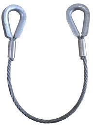 16121-59_image_0.jpg MHTA 1 m Plain Eye/Thimble End Wire Rope Sling 1050 - 2600 kg