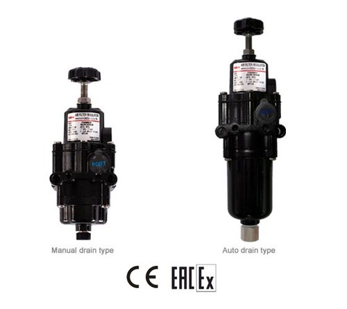 Rotork 1/4 in NPT Air Filter Regulator YT-200 1.7 MPa 104 - 272  scfm 5  Micron