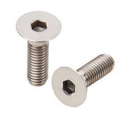 0.5 - 10 inch Countersunk Flat Hex Socket Head Screw 10.9 IS 2269 Chrome