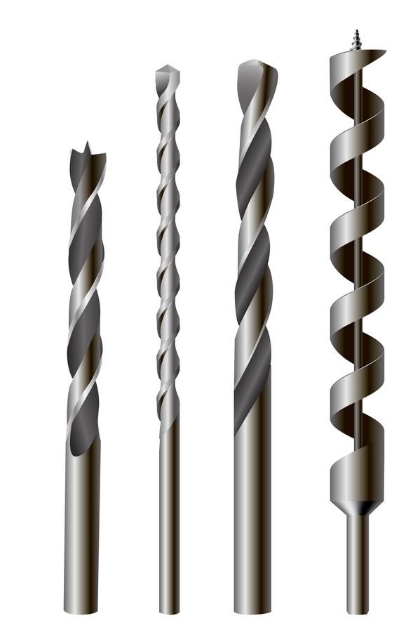 Metallic drill bits, equipment and tool set 1 - 40 mm Drill Bits Hex Shank 50 - 300 mm