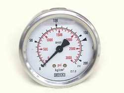 0 - 200 psi Pressure Gauge 100 mm