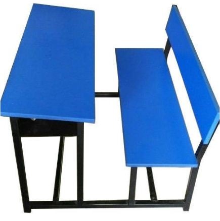 16139-1120_image_0.jpg Wooden, Mild Steel 2 Seater Student Bench Desk