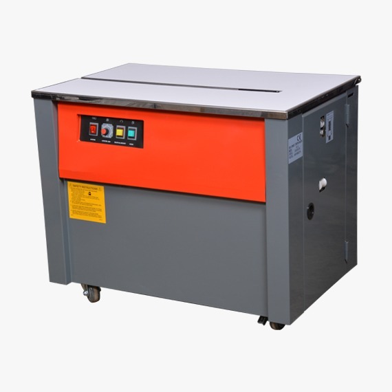 16139-445_image_0.jpg NAVKAR Strapping Machines 1.5 sec/strap Semi Automatic Single Phase Red and Grey