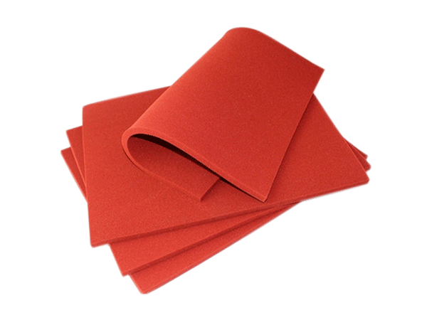0.02 - 0.4 mm Red Rubber Sheet