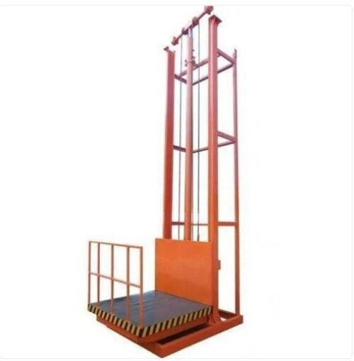 16238-831_image_0.jpg Maruti Mild Steel 100 ft Hydraulic Goods Lift 3 ton