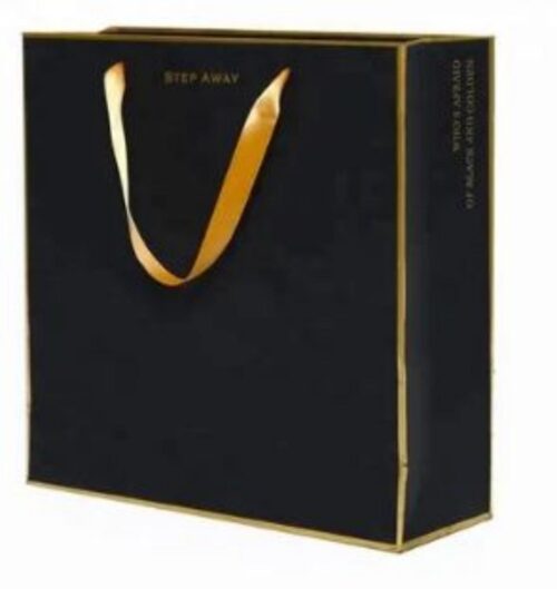 Plain Paper Bag 1/2 kg Black