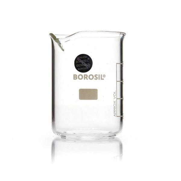 16249-120_image_0.jpg BOROSIL Borosilicate Glass Low Form Beaker 25 mL
