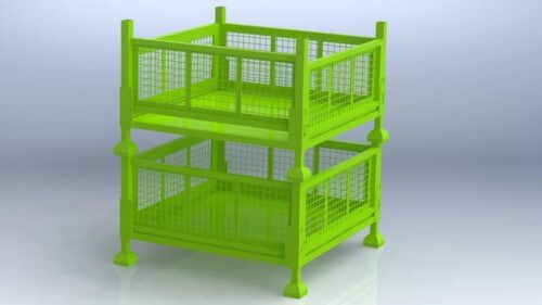 Collapsible Wire Mesh Bins Industrial bin
