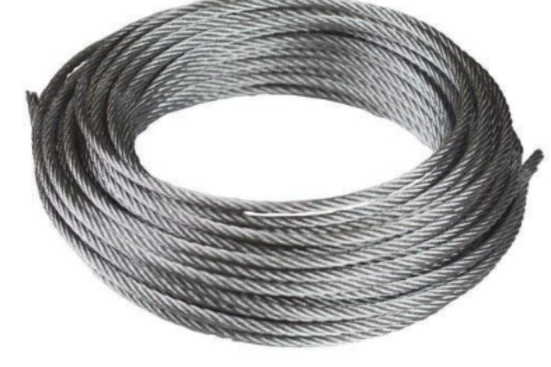 13 mm Steel Wire Rope 6 x 20 SS 304 50 m