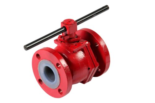 DIP-FLON NB 100 Full Bore Ductile Iron PFA Lined Ball Valve