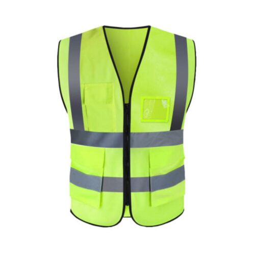 Polyester Safety Jackets L Radium Green