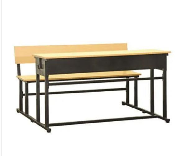 Wooden, MS 3 Seater Student Bench Desk