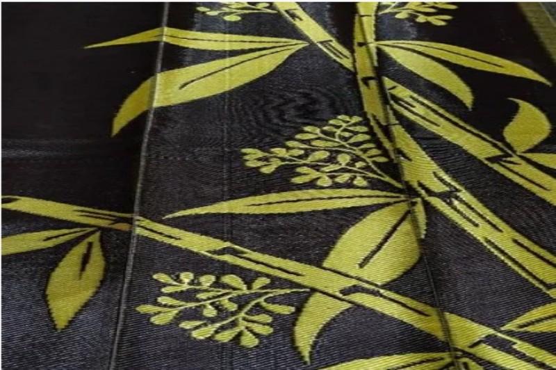 Floor Mats Printed Polypropylene 6 x 9 ft Black