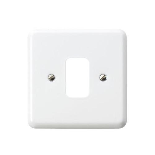 INDOASIAN 1 Module White Modular Switch Plate Cover