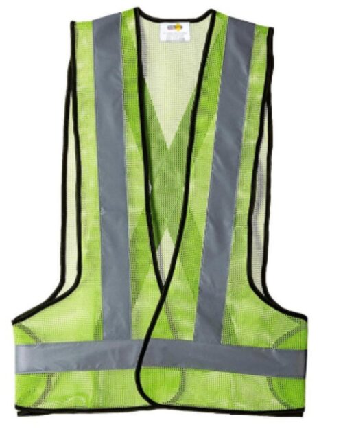 16282-140_image_0.jpg Polyester Safety Jackets L Without Sleeves Green