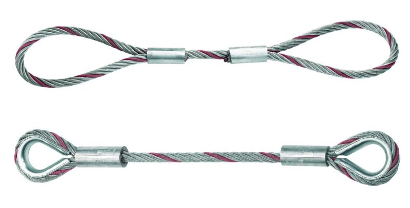 10 ft Thimble and Thimble Wire Rope Sling 10 ton