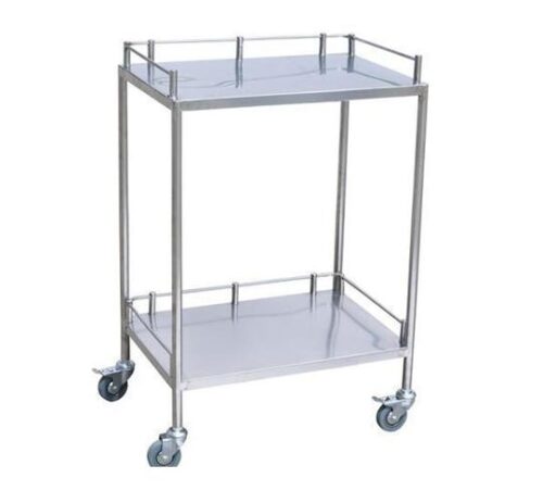 16289-522_image_0.jpg THE GLOBAL PHARMA Instrument Trolley Stainless Steel 600 x 450 x 850 mm