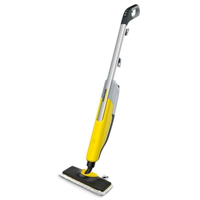 Steam Mop Microfibre 314 x 168 x 1185 mm Yellow